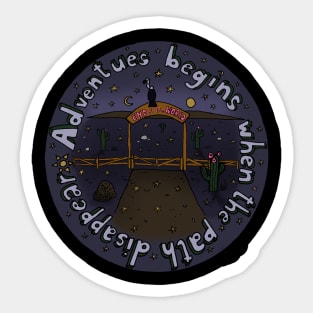 Adventure begins Sticker